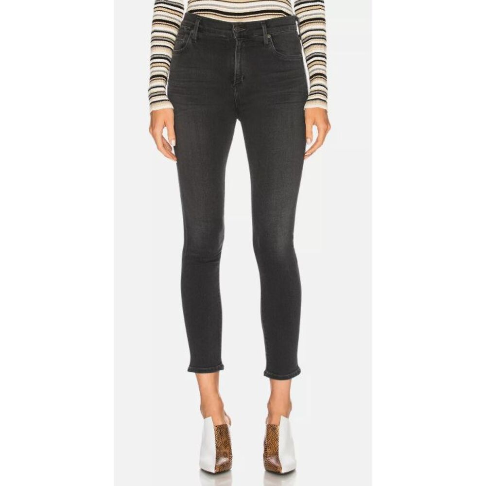 Citizens of Humanity‎ Rocket High Rise Crop Skinny Jeans size 26" Black Wash